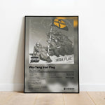 affiche imprimée wu tang clan poster illustration hip hop texte toile sans cadre salon