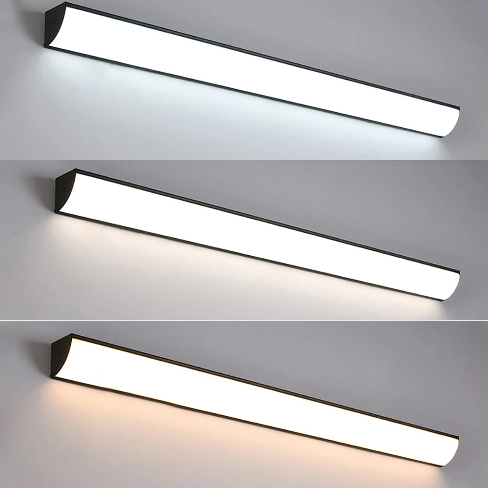 lampe murale moderne argent noir réglable télécommande ip65 led hydrofuge