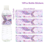 supports gâteaux sirène thème océan couleurs violette bleu verte rose figurines poissons coraux