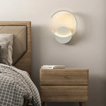 lampe murale moderne or blanc rond éclairage quotidien contemporain fixée mur trichromatique dimmable