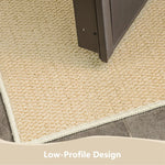 tapis moderne minimaliste gris beige antidérapant résistant corrosion solide polyestère durable chambre