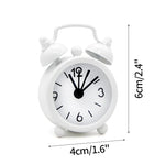 horloge réveil classique aiguille multifonction alarme table couleur variée poignées métalliques chiffres noirs simple