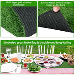 tapis gazon artificiel imitation naturelle brins verts festif décoration maison dimensions variées motifs fleurs