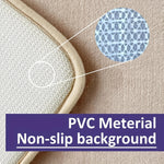 tapis bain gris moderne doux absorbant antidérapant lavable machine confortable salon salle bain