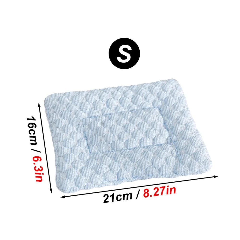 coussin refroidissement animal rose gris texture géométrique moderne 16cm 21cm