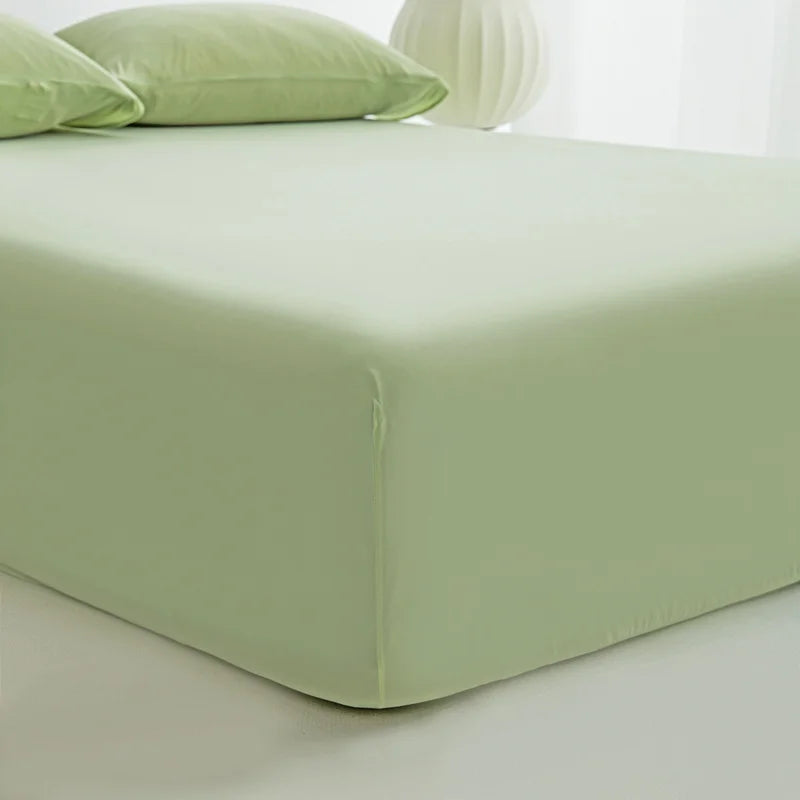 drap housse frais été lit adulte 360 élastique anti dérapage couleurs pastel moderne fixations