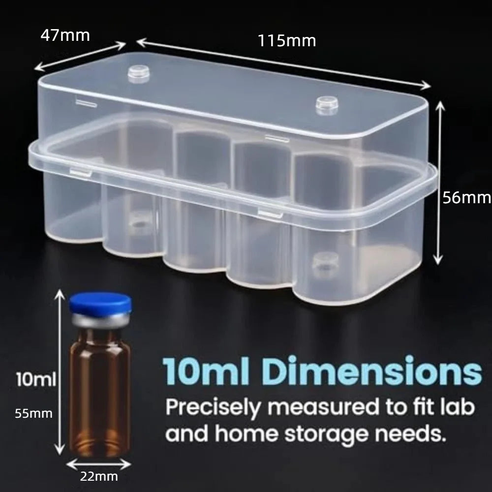 boîtes rangement flacons transparentes modernes ml emplacements réutilisables respectueux environnement