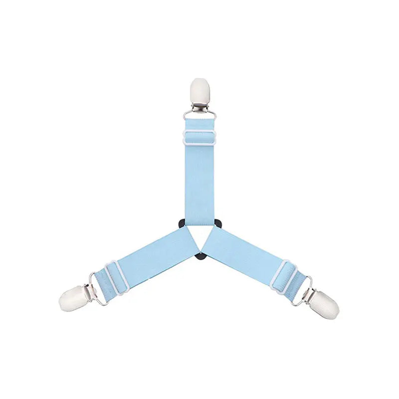 attache élastique lit clips métalliques tissu uni polyester coton moderne bleu noir blanc qualité