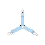 attache élastique lit clips métalliques tissu uni polyester coton moderne bleu noir blanc qualité