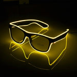 lunettes soleil lumineuses clignotantes filament led occasion fête moderne couleurs vives variées