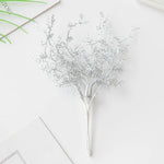 guirlande fleurs séchées blanc bleu rose vert décoration noël mariage rustique festiveextérieur