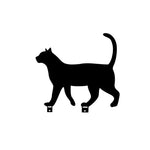 statue silhouette chat noir minimaliste jardin art décor