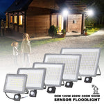 projecteur led moderne ip65 étanche 220v sensor mouvement clips gris métallique 500w 300w 200w