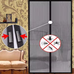 rideau porte aimants noir maille fine anti insectes moderne 80x210cm 90x210cm 100x210cm 110x210cm 120x210cm