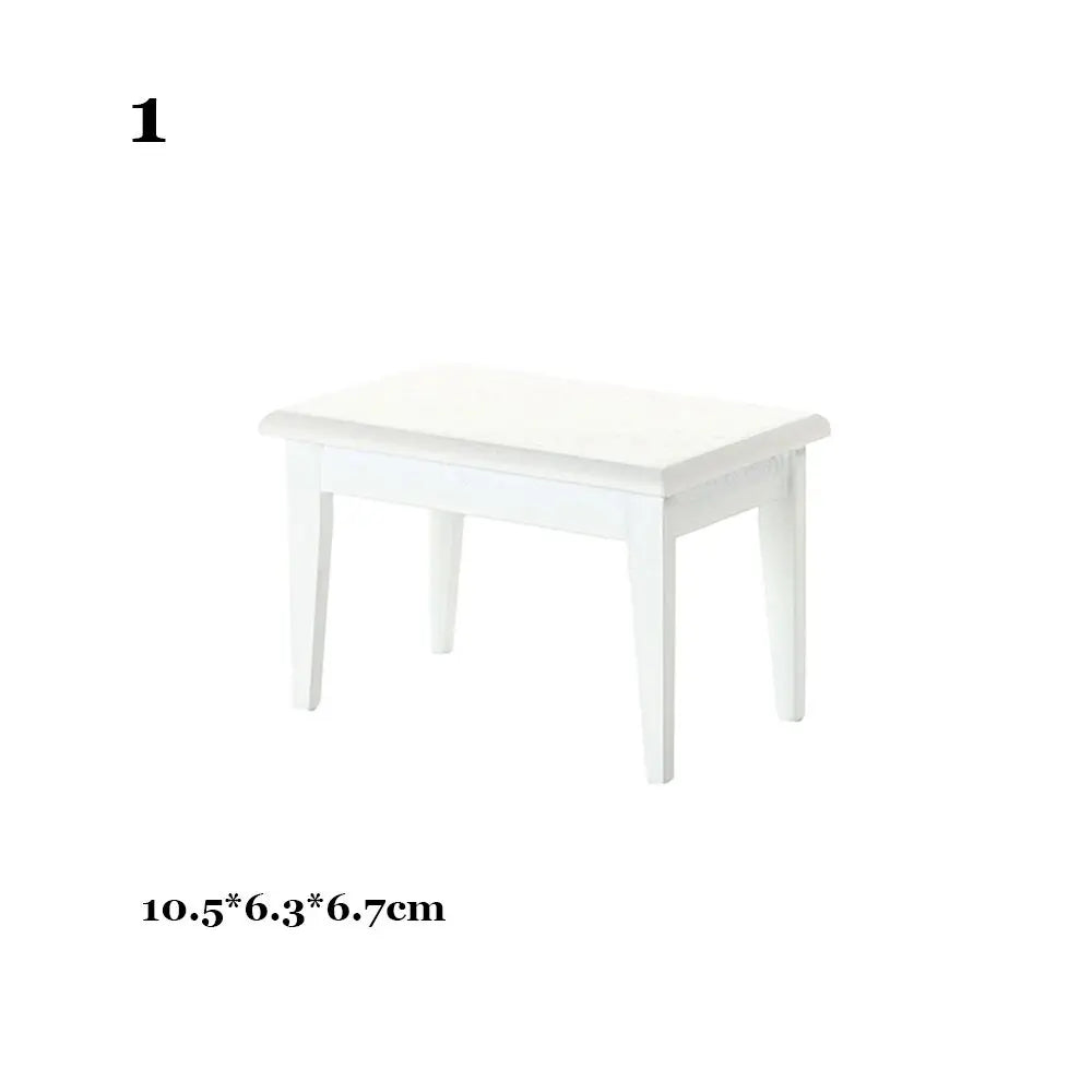 chaises table miniature blanches modernes minimalistes bois enfants jouets