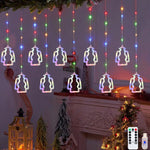 guirlande lumineuse moderne blanc multicolore forme géométrique décorative chambre noël