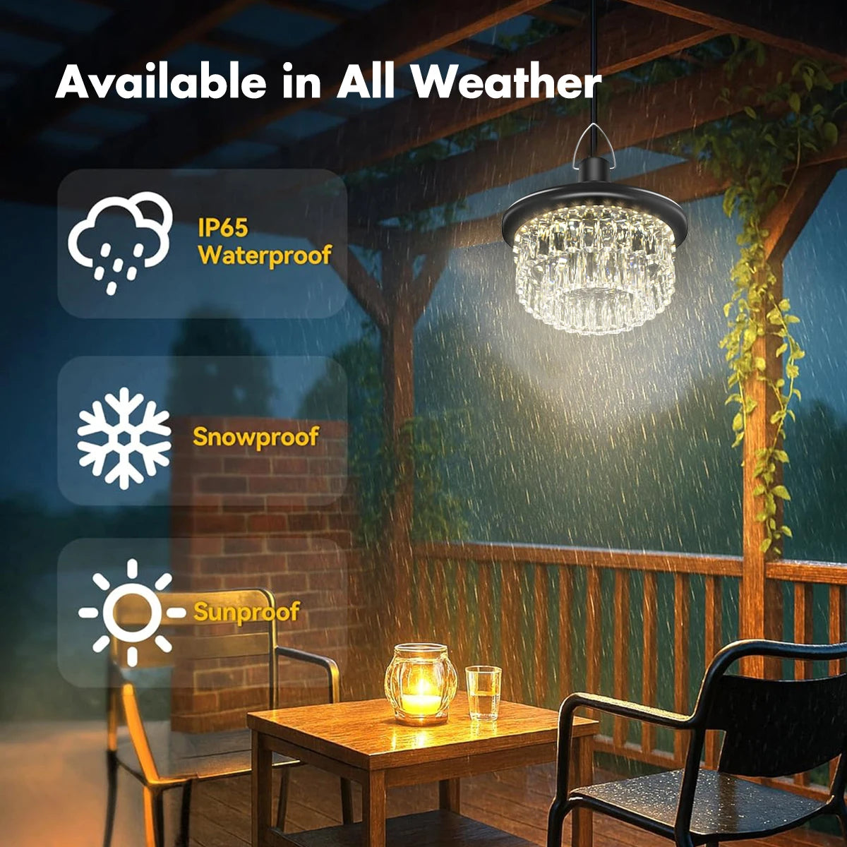 Lampe solaire LED étanche extérieure IP65 ABS Art Déco Changement Couleur Autonome Urgence