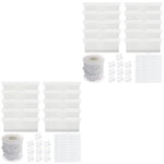 rideau lamelles blanc moderne 10m chaîne clips opaques 20pc set