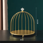 cage bijoux moderne or noir marbre élégante pinceau maquillage flacons cosmétiques diverse ornementalité respectueux