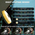 guirlande lumineuse extérieure imperméable 10m 5m rgb rechargeable noel camping