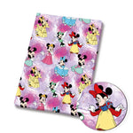 tapis patchwork personnages dessins animés toy story disney princess lion king mickey mouse bleu