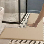 tapis bain gris moderne antidérapant points noirs fond blanc doublure moelleuse 120x80cm 150x80cm