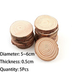 tranches bois naturel marron clair décoration peinture 16cm diamètre rustic artisanal
