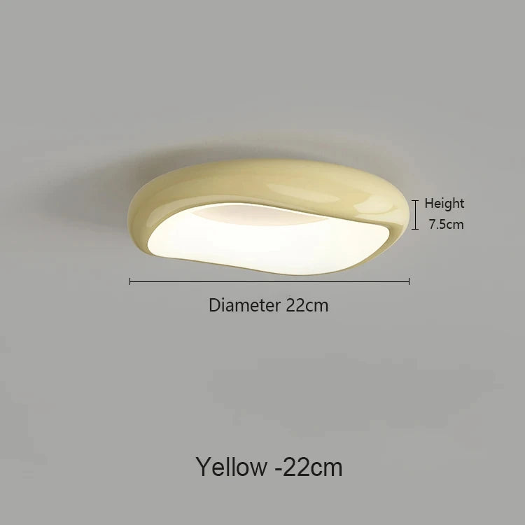 plafonniers led modernes minimaliste couleur crème noir vert chambre enfant éclairage salle étude cuisine