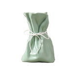 vase minimaliste moderne polyesters vert blanc rose satiné doux opaque salon