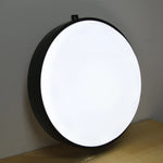 lampe led publicitaire double face zero waste earth store moderne minimaliste noir blanc