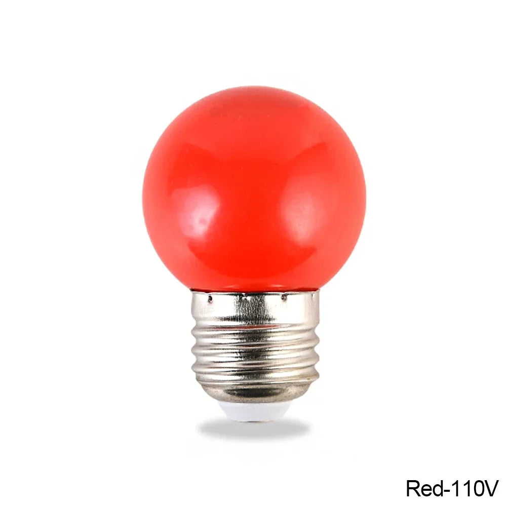 ampoule led rouge jaune blanche globe boule e27 vis bleue moderne chambre décoration noël