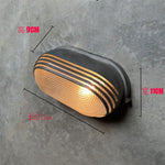 lampe murale led or noir vintage rayures dorées surface lisse extérieure ip55 hydrofuge
