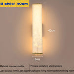 lampe murale moderne marbre blanc doré éclairage cuisine chambre entrée 249lm 260v