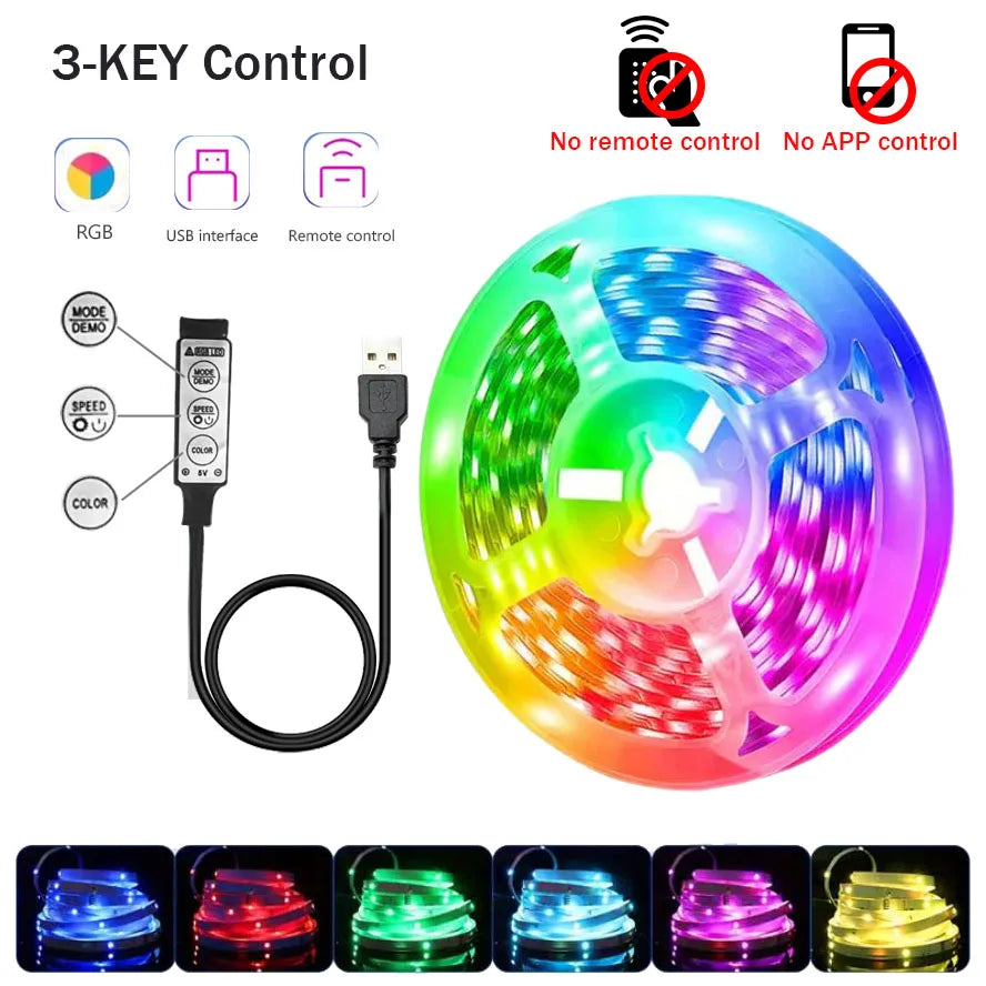 ruban led multicolore 10m 20m 30m controle application bluetooth moderne adhésif led individuelles