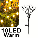 guirlande lumineuse solaire multicolore moderne extérieure boules rondes opaques tige métallique