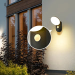 applique murale moderne noir blanc mat éclairage maison interrupteur capteur mouvement ip65