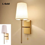 lampe murale moderne abat jour tissu noir blanc éclairage chambre salon entrée minimaliste
