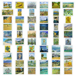 autocollants art impressionnistes adhésifs vinyle pvc multicolores bleu vert jaune opaques adultes adolescents DIY