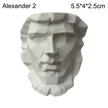 buste sculpté résine blanc détaillé réaliste classique base plate célèbre alexander beethoven apollo athena