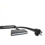 câble flexible tissé strié moderne adhésif noir gris métallisé opaque minimaliste