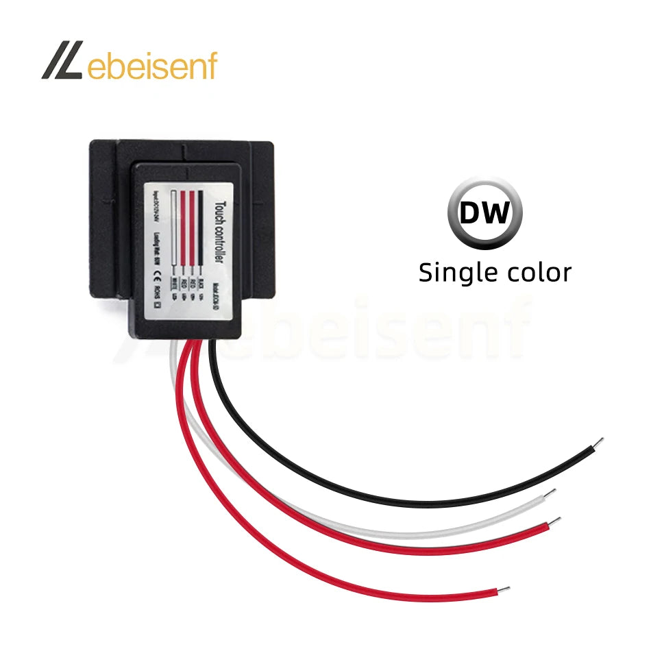 contrôleur tactile led noir petite taille on off dimmable moderne minimaliste cct dual color