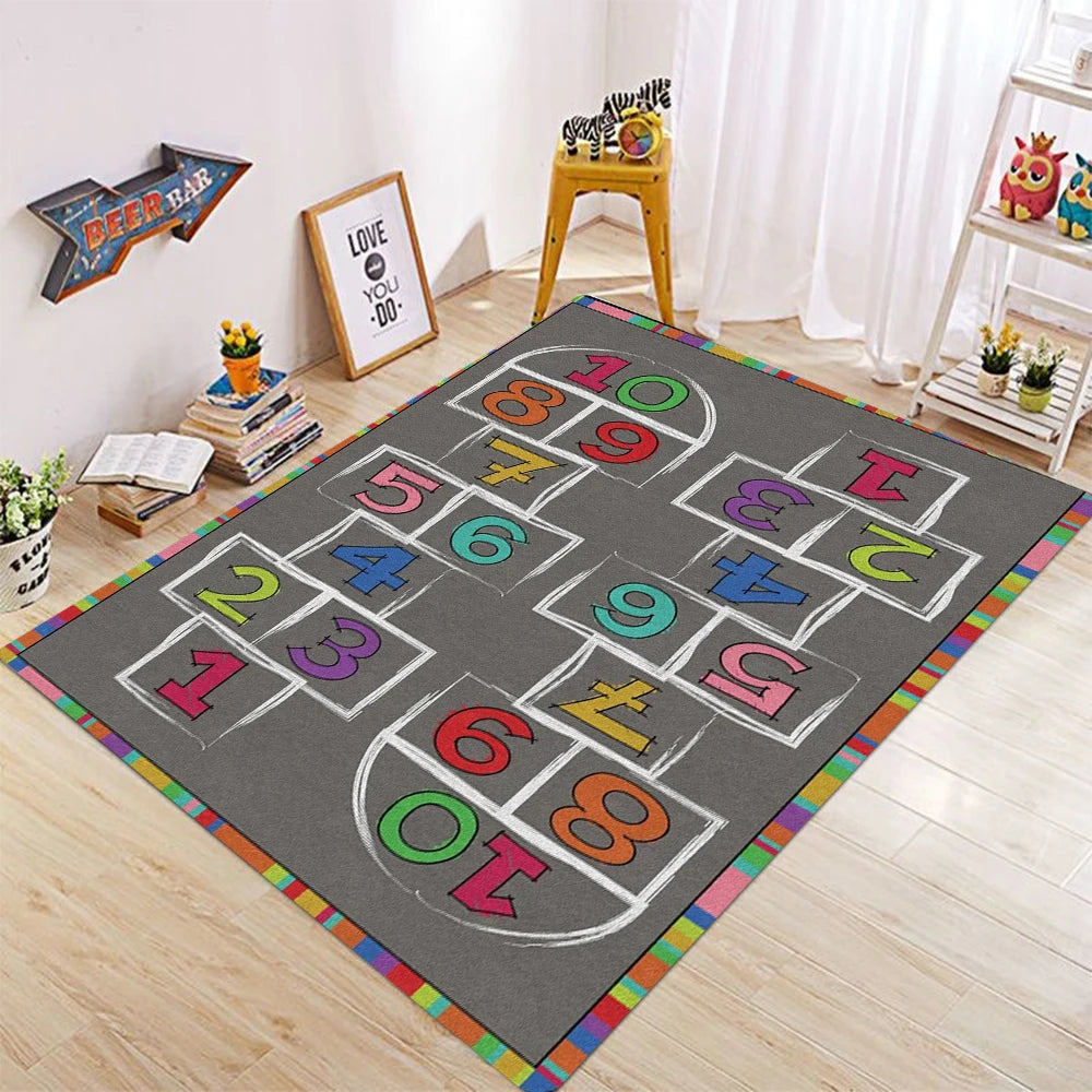 tapis moderne multicolore puzzle cercles fleur rectangle salon extérieur commercialisation
