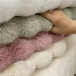 coussin doux blanc gris rose vert peluche moderne diametre 35cmwasher