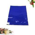 tapis adhésif bleu texture froissée moderne porte entrée sol maison simple
