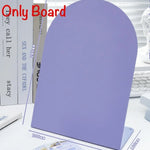 tablette magnétique violet fleurs relief moderne porte papier porte stylos motifs géométriques blanc pratique