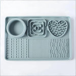 assiette chien moderne assortiment motifs vert pastel gris rose imperméable silicone