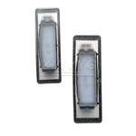 lampe led plaque immatriculation noir moderne grille perforations 12v 3w 2400lm tringle fixation