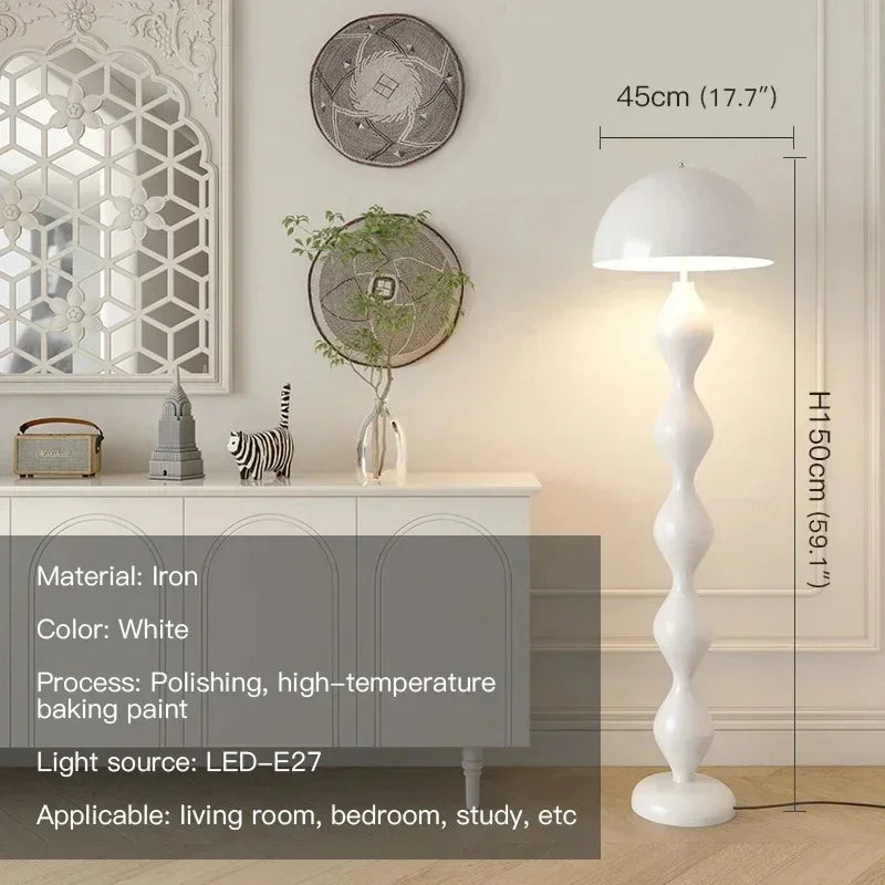 lampe sol moderne spirale verte rouge bleu blanc éclairage intérieur chambre coucher led autonomes