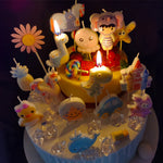 bougies anniversaire licorne dinosaure flamants roses animaux créatives enfantines piques