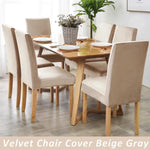 housse chaise velours doux beige moderne poignées serrage extérieur mariage banquet